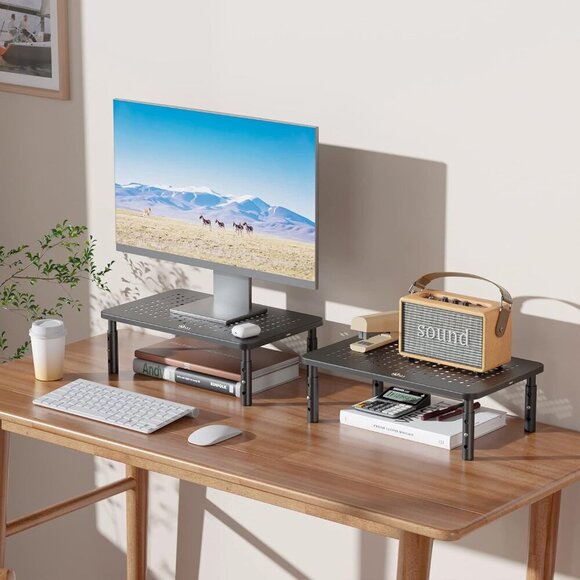 Computer Monitor Stand for Desk, Adjustable Laptop Riser, Desk Monitor Stand Und - Picture 9 of 9